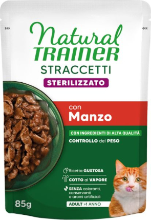 NATURAL TRAINER WET CAT STRACCETTI STERILIZED