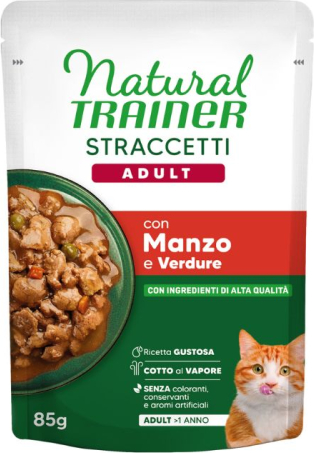 NATURAL TRAINER WET CAT ADULT BEEF