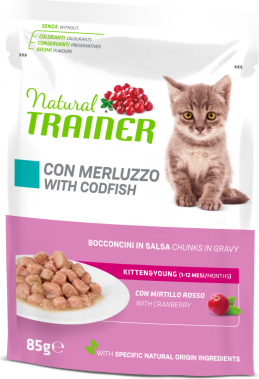 NATURAL TRAINER CAT KITTEN&YOUNG WITH CODFISH