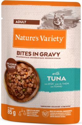 NATURE`S VARIETY Cat Bites in Gravy