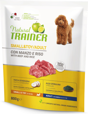 NT SMALL&TOY ADULT BEEF&RICE 800G -
