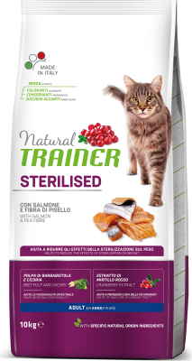 NT STERILISED ADULT SALMON&PEA 10KG -