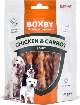 BOXBY CHICKEN&CARROT STICKSI 100g - NŪJIŅAS