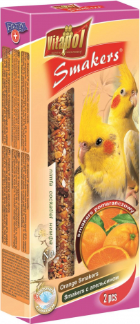 STANDARD Smakers orange for cockatiel 2pcs