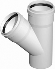 Atzars DN 50/32/45°,PP, balts