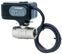 Lodveida ventilis ar piedziņu MBA121 230V