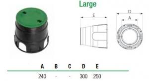 Apaļa šahta 300xH250mm LARGE