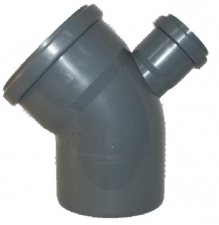 Likums DN110/45°,atzars DN50 90°, PP
