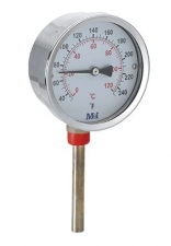 Termometrs D80,0-120°C,1/2",L=100mm, vertikāls