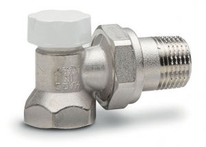 Balansventilis radiatoram, leņķa DS122 3/4" F
