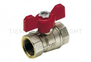 Lodveida ventilis FF 3/4" tauriņrokturis, MISTRAL