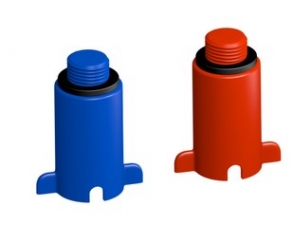 Montāžas korķis 1/2", sarkans, plastmasas vītne