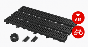 Garāžas kompl. 3m plastikas režģis (2×gala